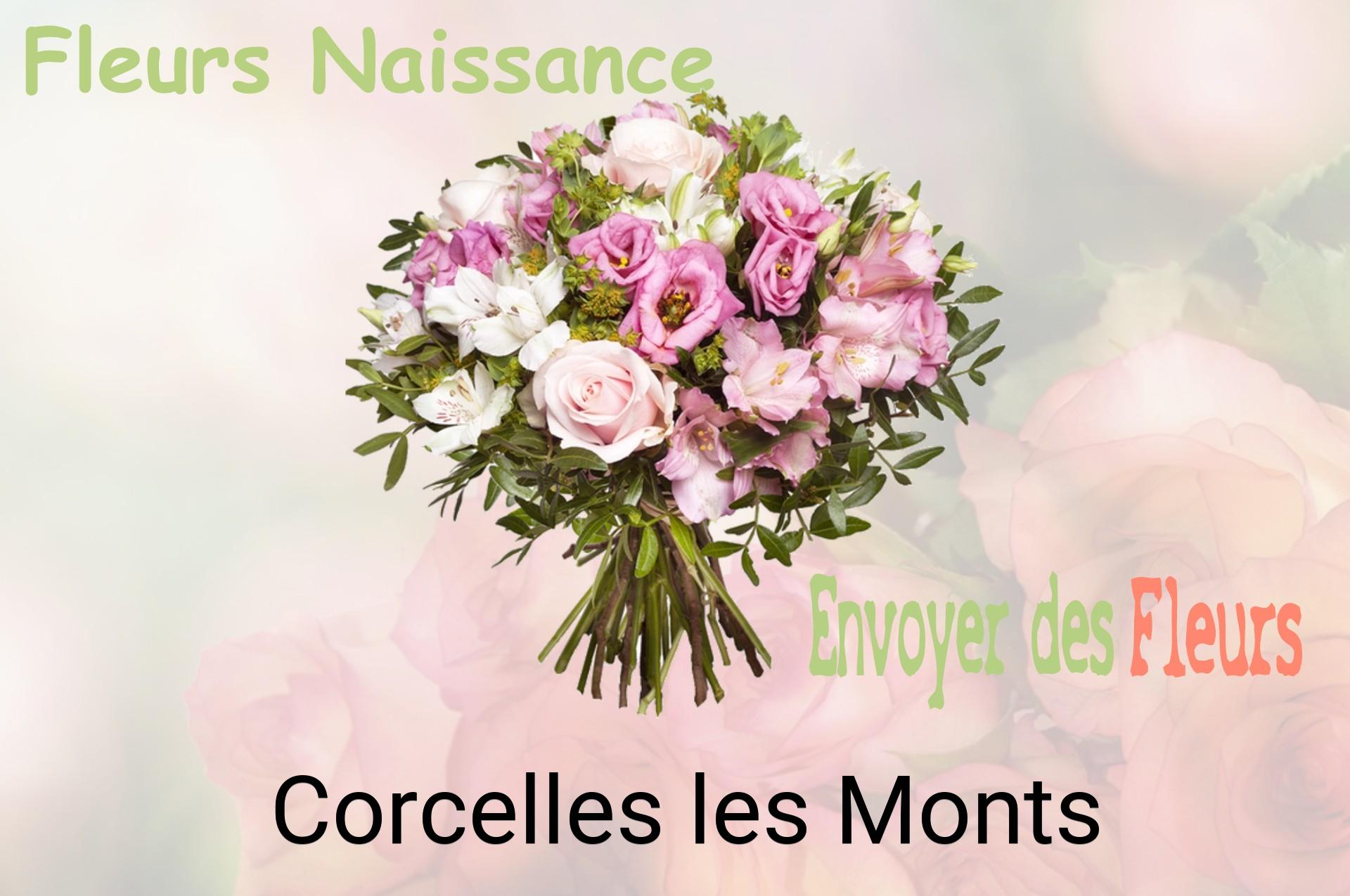 Bouquet de fleurs de naissance livré à Corcelles-les-Monts